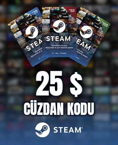 Steam 25 USD Cüzdan Kodu