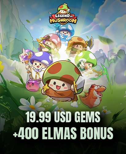 Legend of Mushroom 19.99 USD Gems + 400 Elmas