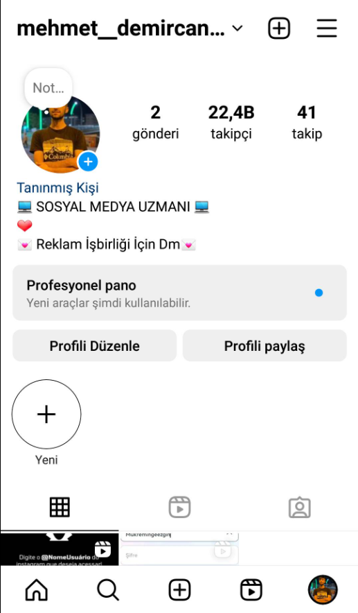 22bin takipçili instagram hesabı